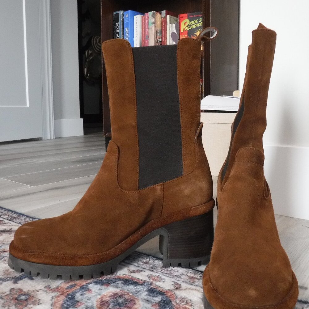 By Anthropologie Platform Chelsea Boots - US size 9
